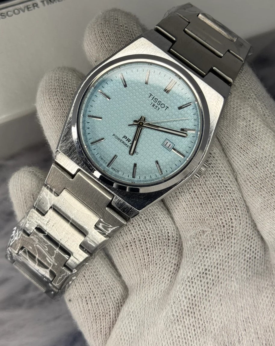 Tissot PRX Chain Watch Tiffany & SIlver