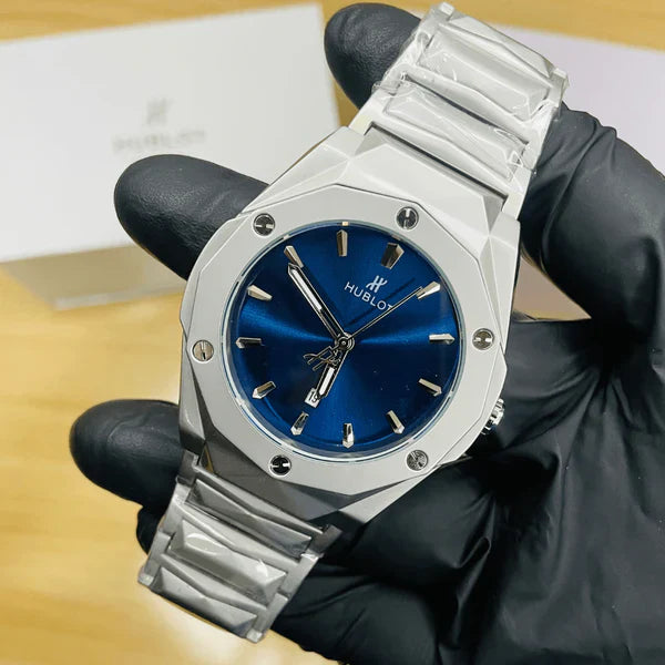 HB Watch – Premium Chain – Navy Blue Dial