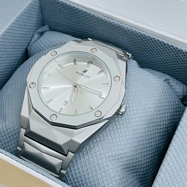 HB Watch – Premium Chain – Silver Dial