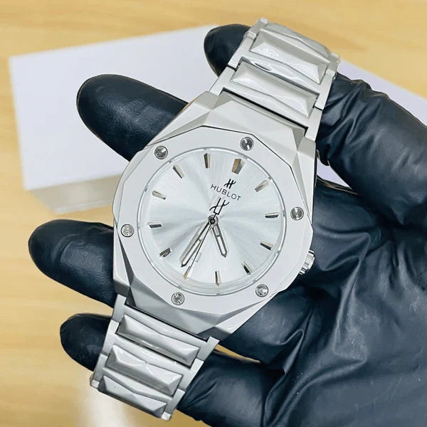 HB Watch – Premium Chain – Silver Dial