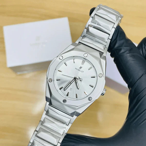 HB Watch – Premium Chain – Silver Dial