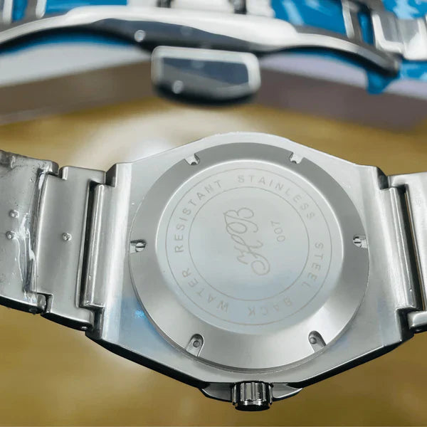 HB Watch – Premium Chain – Navy Blue Dial