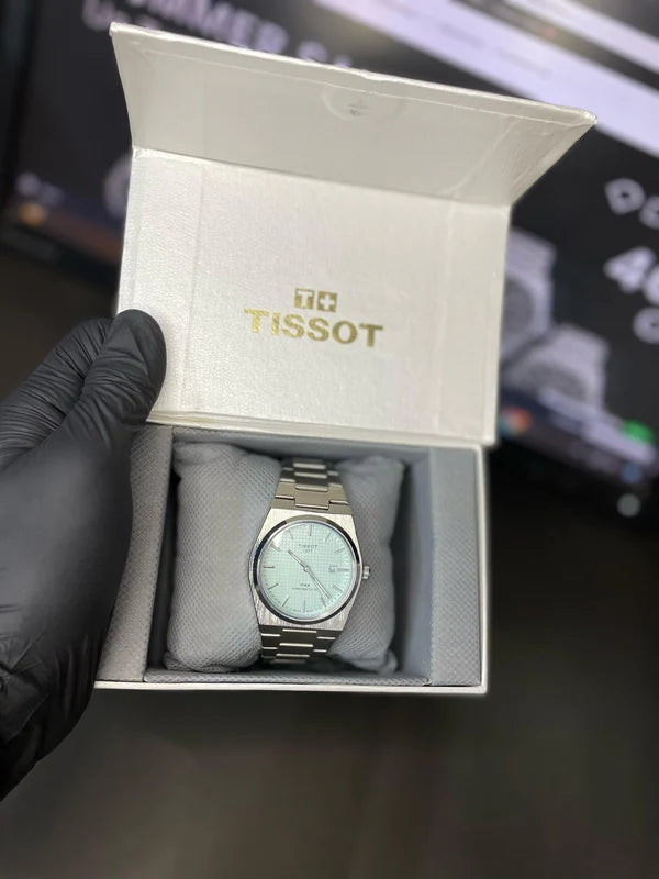 Tissot PRX Luxury Watch – Silver with Black Dial