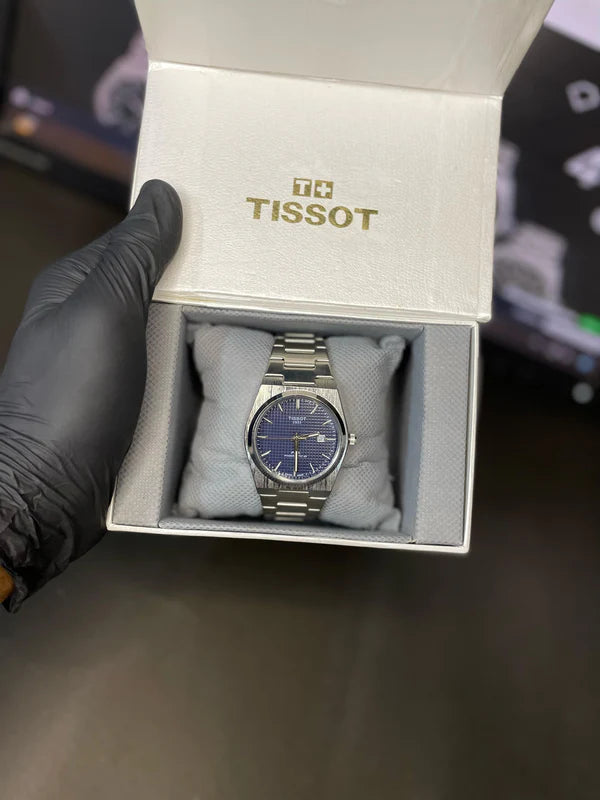 Tissot PRX Luxury Watch – Silver with Black Dial